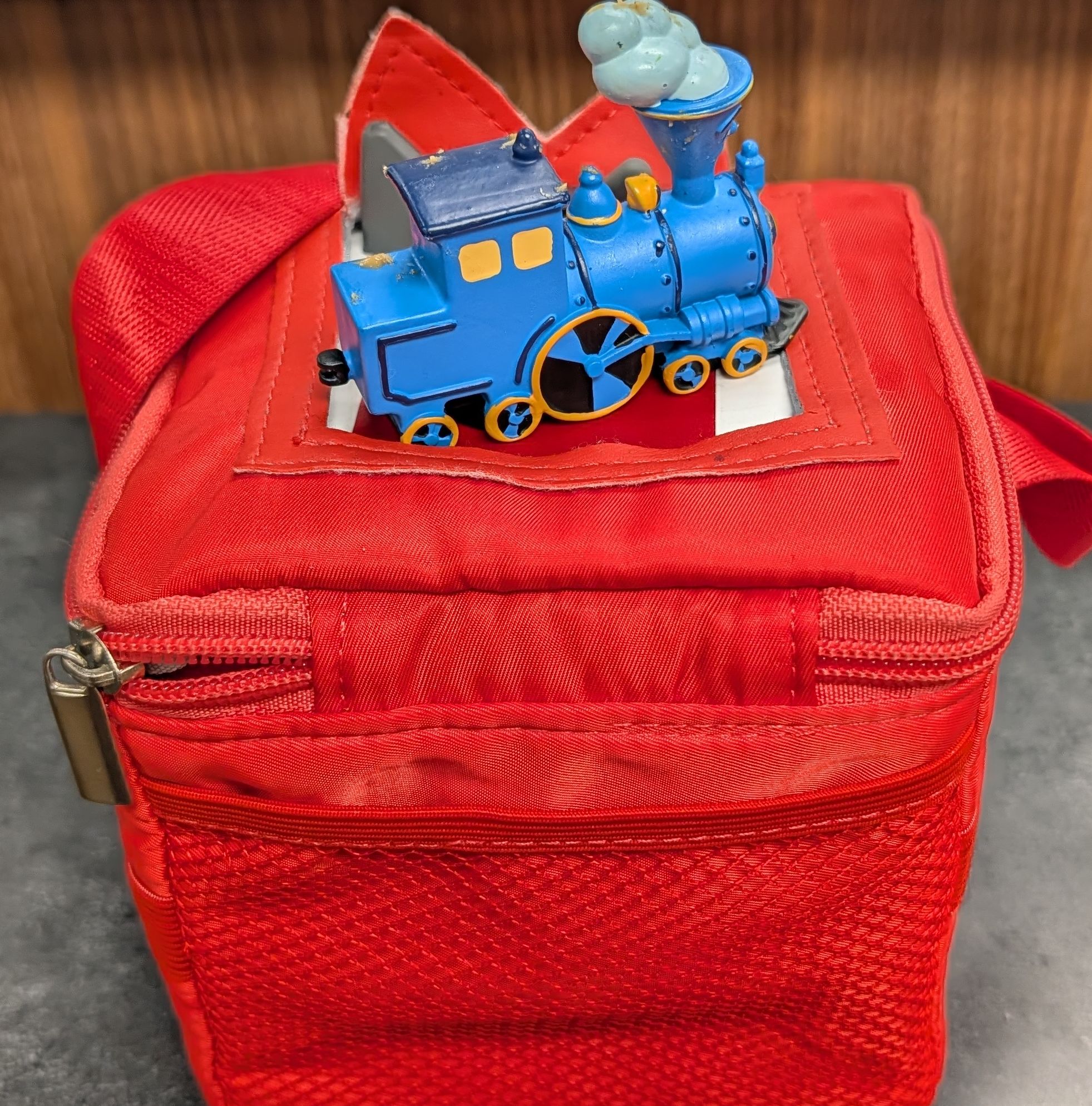 Red Toniebox and Thomas the Train Tonie